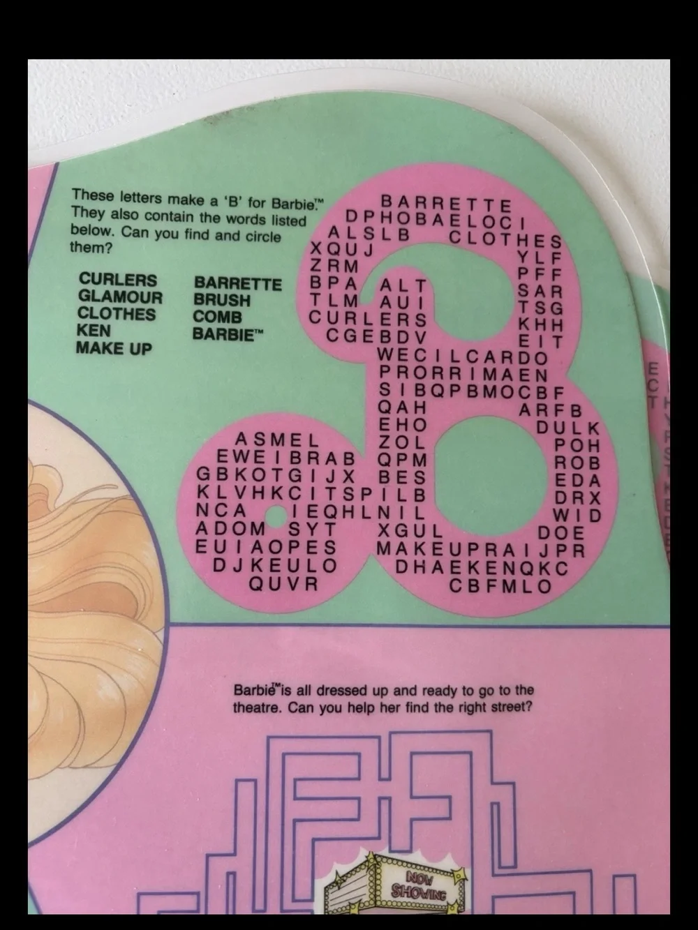 4 VINTAGE BARBIE PLACEMATS DOUBLE SIDED 1988 Mattel Vintage Barbie Party 17x12”